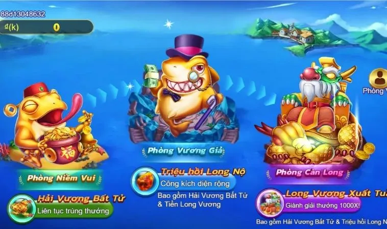 Bí Quyết Săn Thưởng Khủng Với Bắn Cá Royal Fishing Tại F168 Ngay Hôm Nay 2 Các phòng chơi trong game Bắn Cá Royal Fishing tại F168