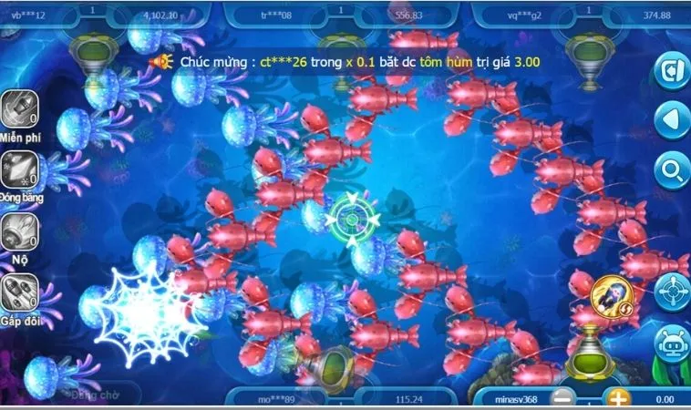 Bí Quyết Chơi Thợ Săn Cá F168 Chiến Thắng Lớn Không Thể Bỏ Lỡ 2 Giao diện chơi Thợ Săn Cá F168